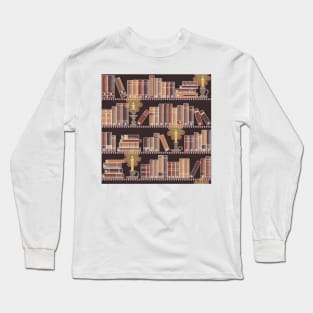 Dark Academia - Old Candlelit Library Long Sleeve T-Shirt